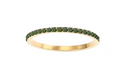 Inel din inox placat cu aur waterproof „Olivia” – Verde de august