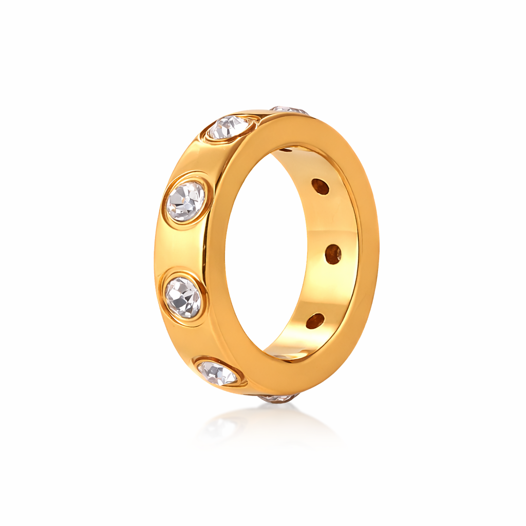 Charm inox placat cu aur waterproof „Aion” – Cercul infinitului