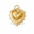 Charm din inox placat cu aur waterproof „Kardia” – Inima puterii