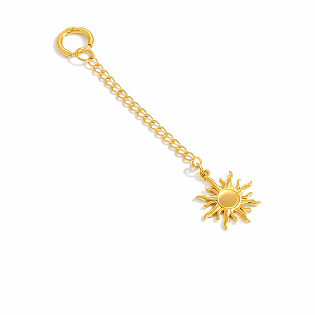 Charm pentru bikini din inox placat cu aur waterproof Solara