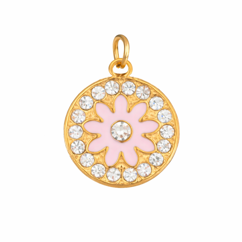 Charm din inox placat cu aur waterproof „Eunoia” – Stare pozitivă