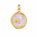 Charm din inox placat cu aur waterproof „Dione” – Grația fluidă