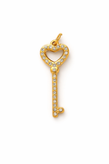 Charm din inox placat cu aur waterproof „Thyria” – Cheia destinului