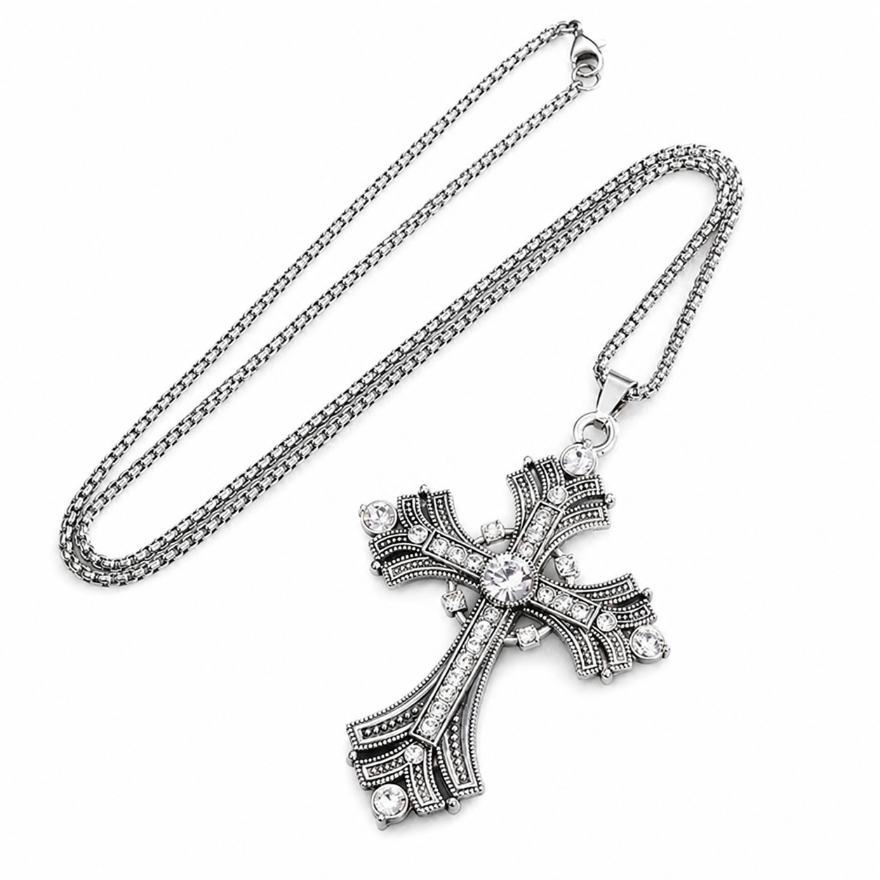 Colier unisex din inox „Stauros”
