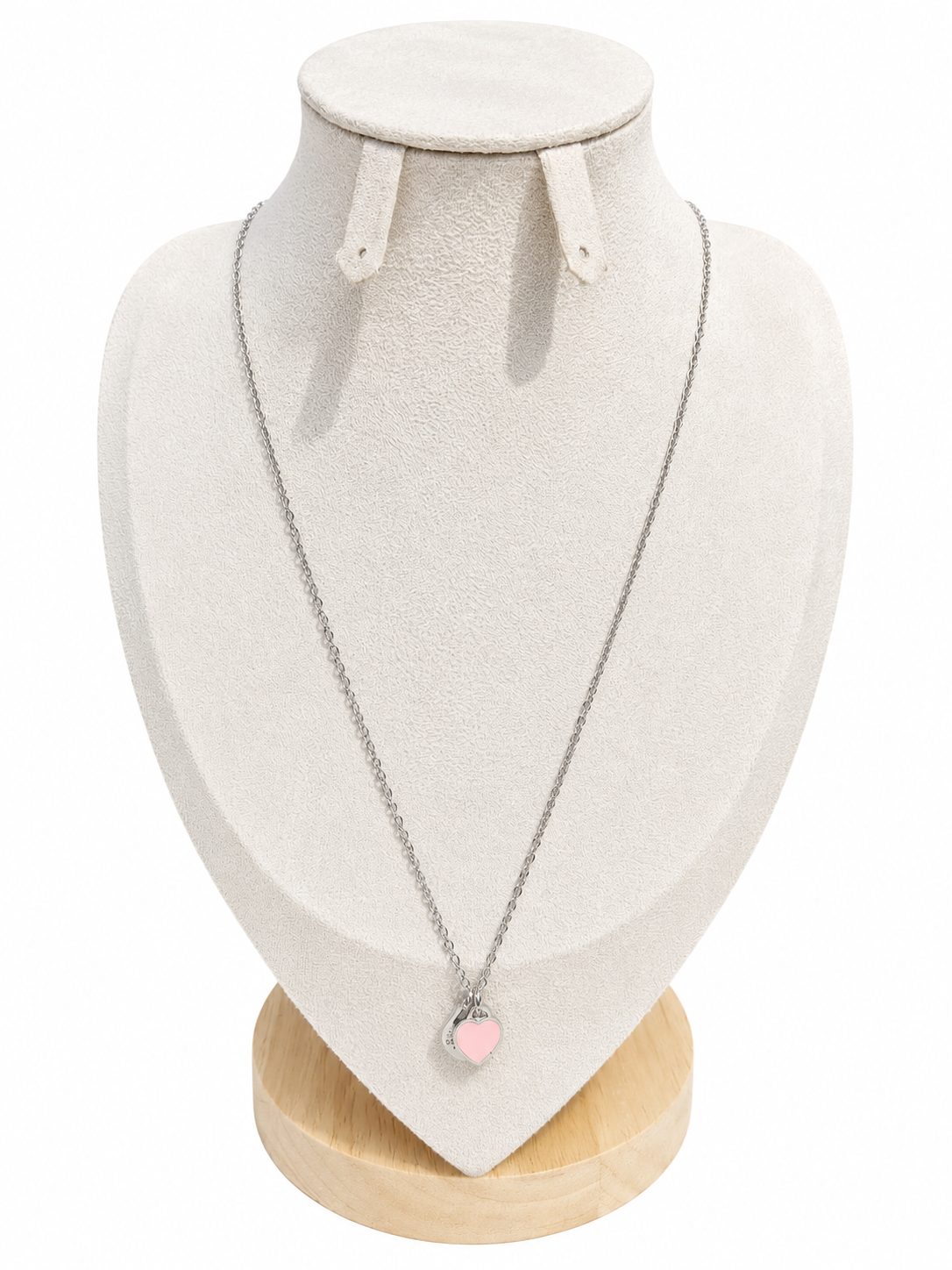 Colier din inox „Pink Heart”