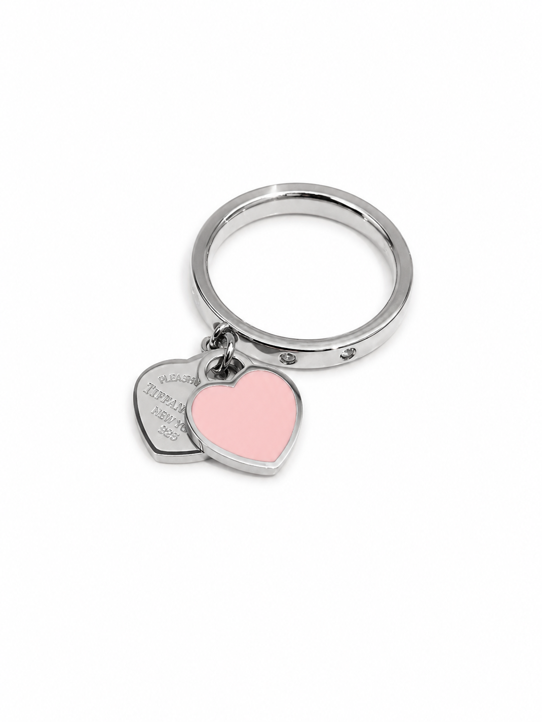 Inel din inox „Pink Heart”