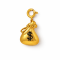Charm din inox placat cu aur waterproof „Tyche” – Norocul prosperitatii