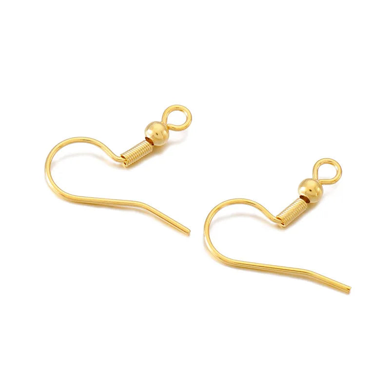Pereche baze de cercei din inox placat cu aur waterproof „Ankira”